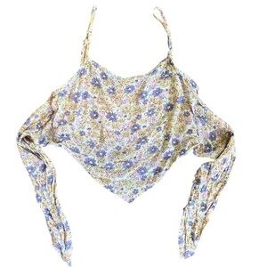 Derek Heart Floral Crop Top‎